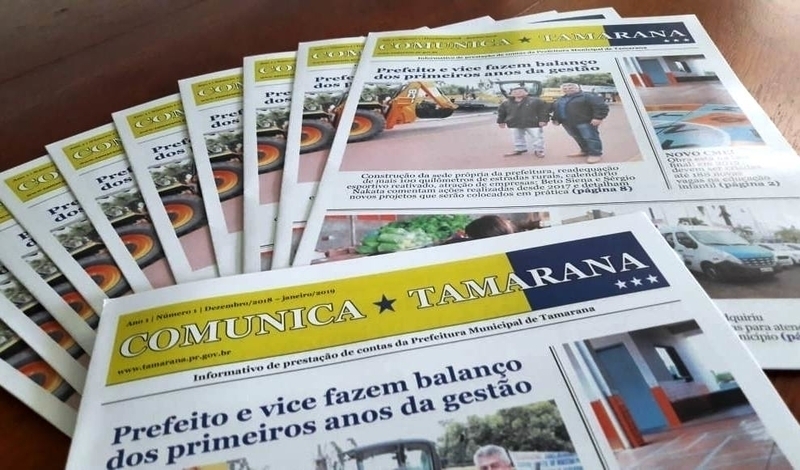 Prefeitura de Tamarana presta contas à população por meio de informativo