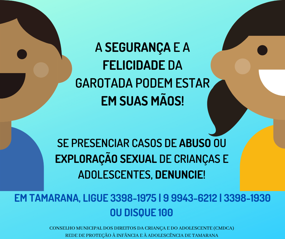 Abuso e exploração sexual de crianças e adolescentes podem ser denunciados em órgãos municipais