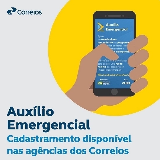Correios em Tamarana também fazem cadastro do auxílio emergencial