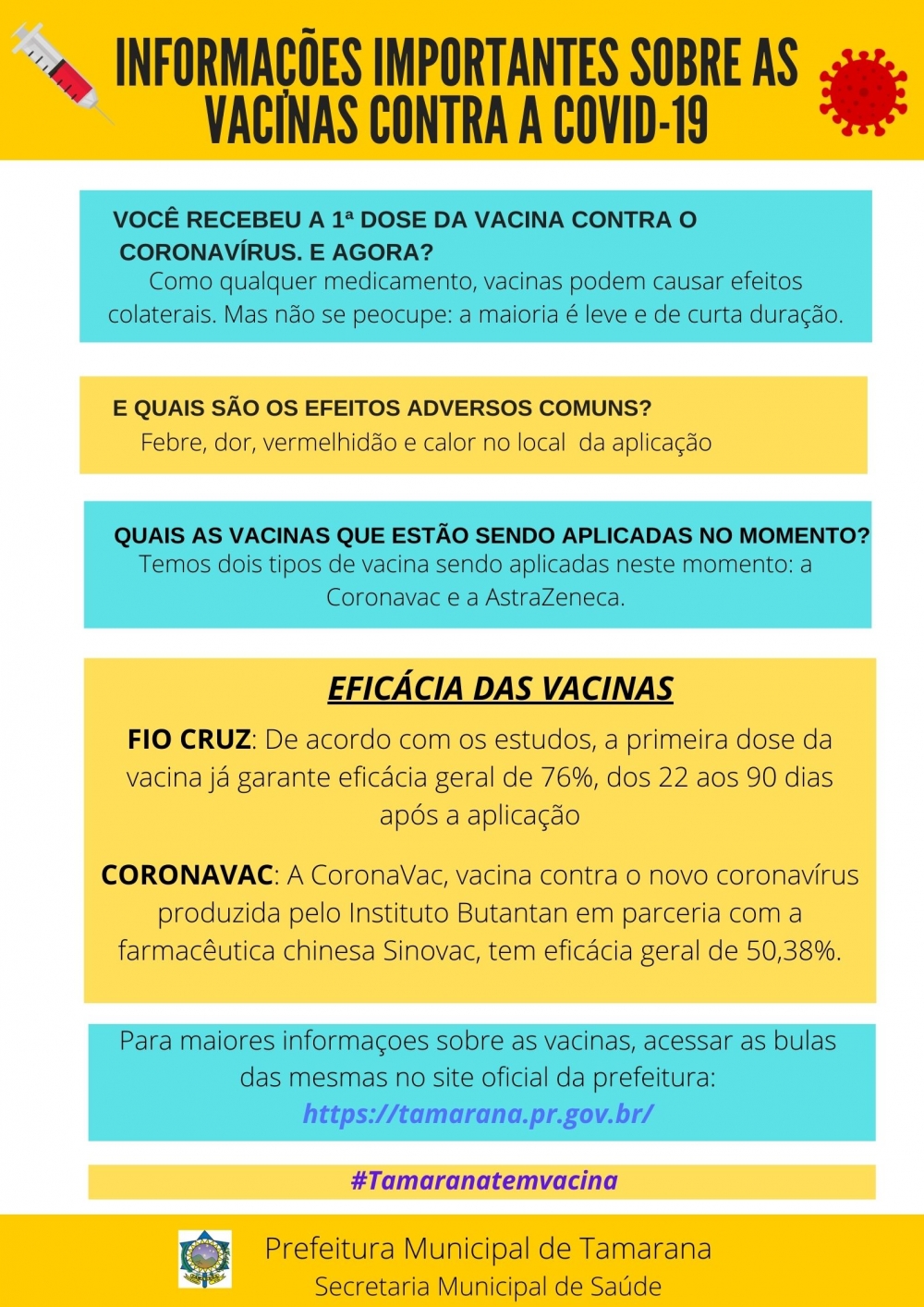 Prefeitura Municipal De Tamarana Vacinas Do Covid 19 Aplicadas